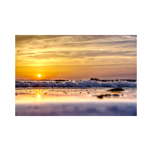 Zonsondergang in Trez Rouz bij Crozon Bretagne