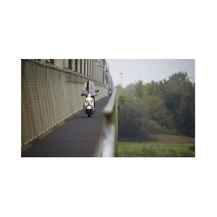 Fietspad op de Demkabrug tussen Zuilen en de Lage Weide