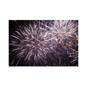 Vuurwerk bij 24 heures du Mans uur Le Mans 