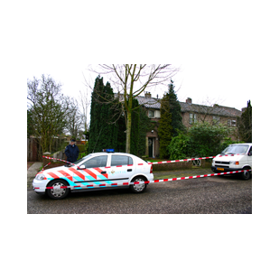 Het huis van het echtpaar Muller, die door hun huisvriend Paul de R. om het leven werd gebracht.