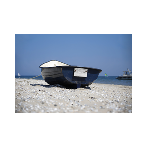 Texel bootje op het strand
