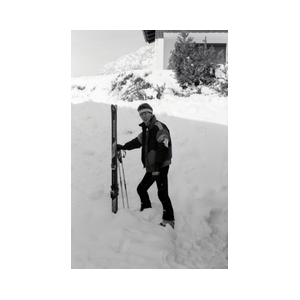 Zelfportret in de sneeuw
